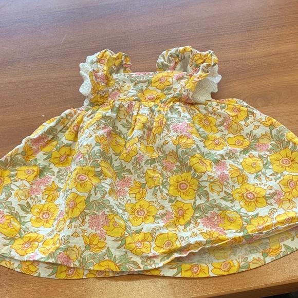 Joie Yellow Floral Kids Casual Dress - Picture 1 of 5